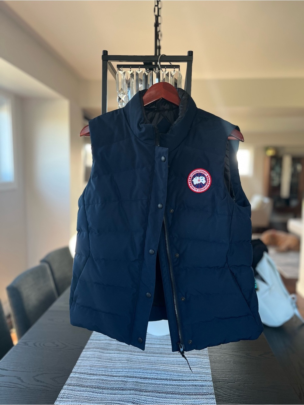 Canada Goose Navy Quilted Down Vest with Signature Patch Style 2836L
